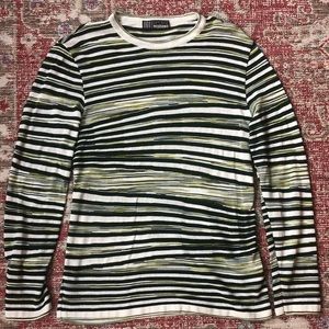 MISSONI Sport striped, long sleeve shirt.